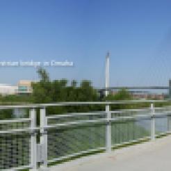 The Bob - pedestrian bridge Omaha, from the CB side